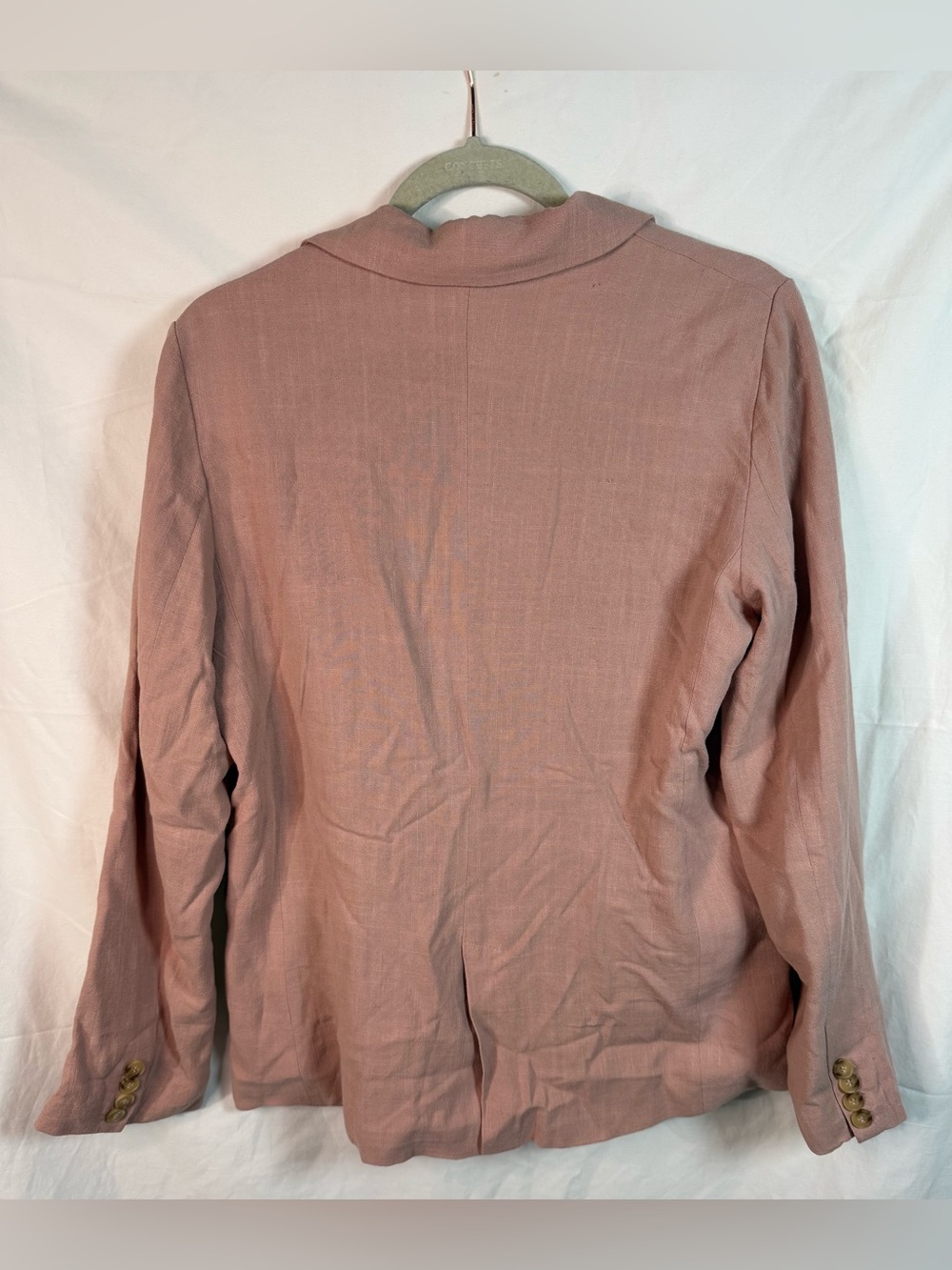 Lulus Blush Pink‎ Linen Blend Blazer Jacket Women’s Size M NWT - Picture 3 of 6